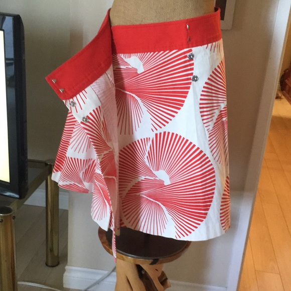 DVF Cotton wrap skirt Size 8 - Picture 5 of 8